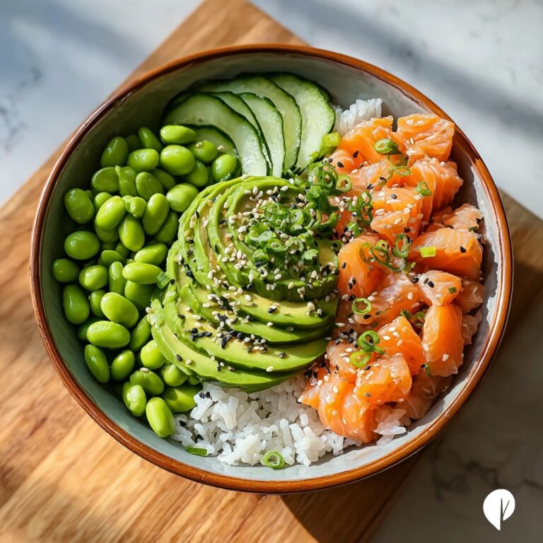 Crispy Rice Salmon Cucumber Salad with Creamy Asian Dressing Recipe