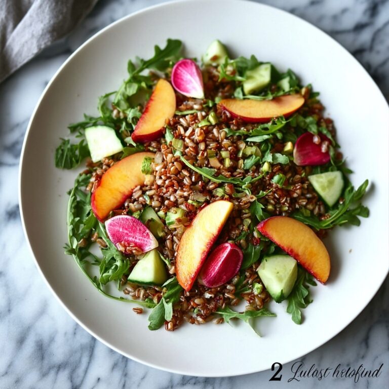 Ancient Grain Arugula Salad with Grilled Chicken and Apple-Cider Vinaigrette Recipe