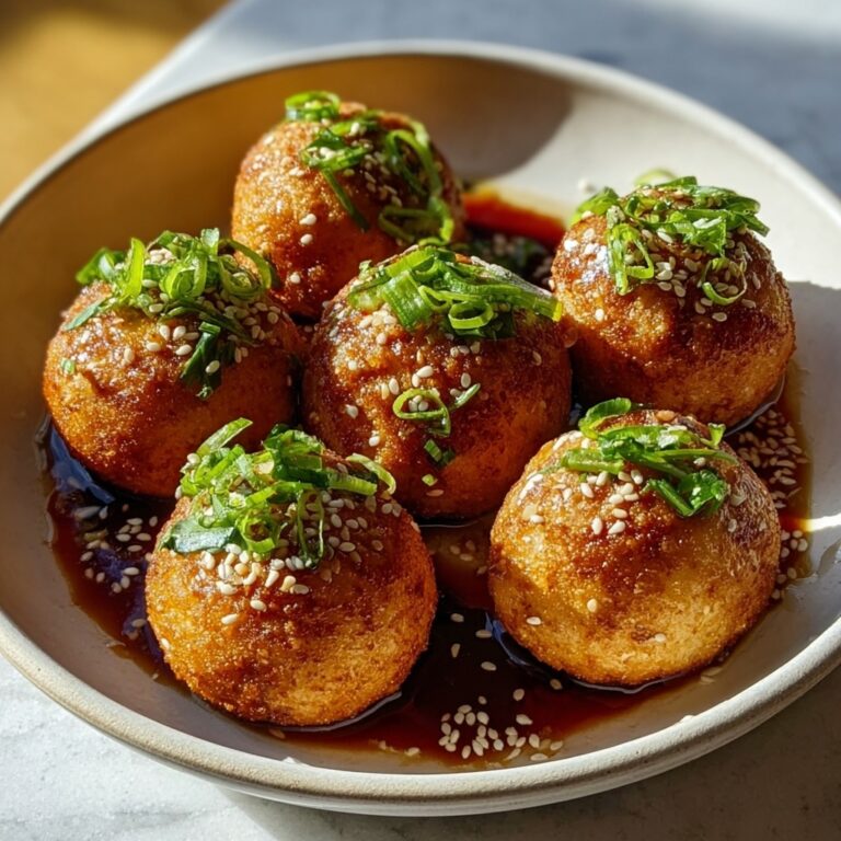 Crispy Air-Fried Tofu Balls with Spicy Dipping Sauce Recipe