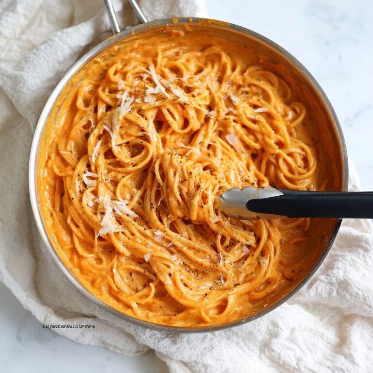 Roasted Red Pepper Pasta with Creamy Tomato and Herb Sauce Recipe