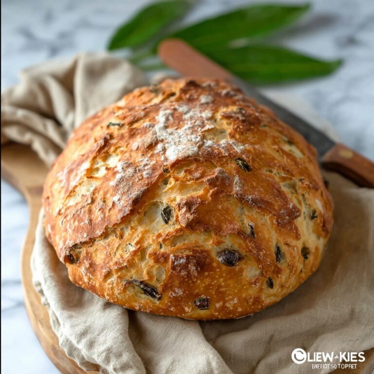Bärlauchbrot aus dem Topf mit Dinkelmehl ohne Kneten Recipe