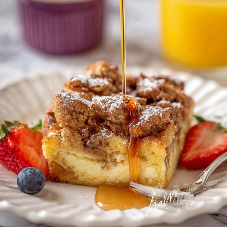 Overnight French Toast Casserole with Cream Cheese and Fruit Recipe