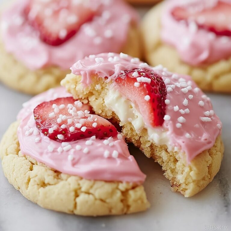 Creamy Strawberry Cheesecake Cookies Recipe