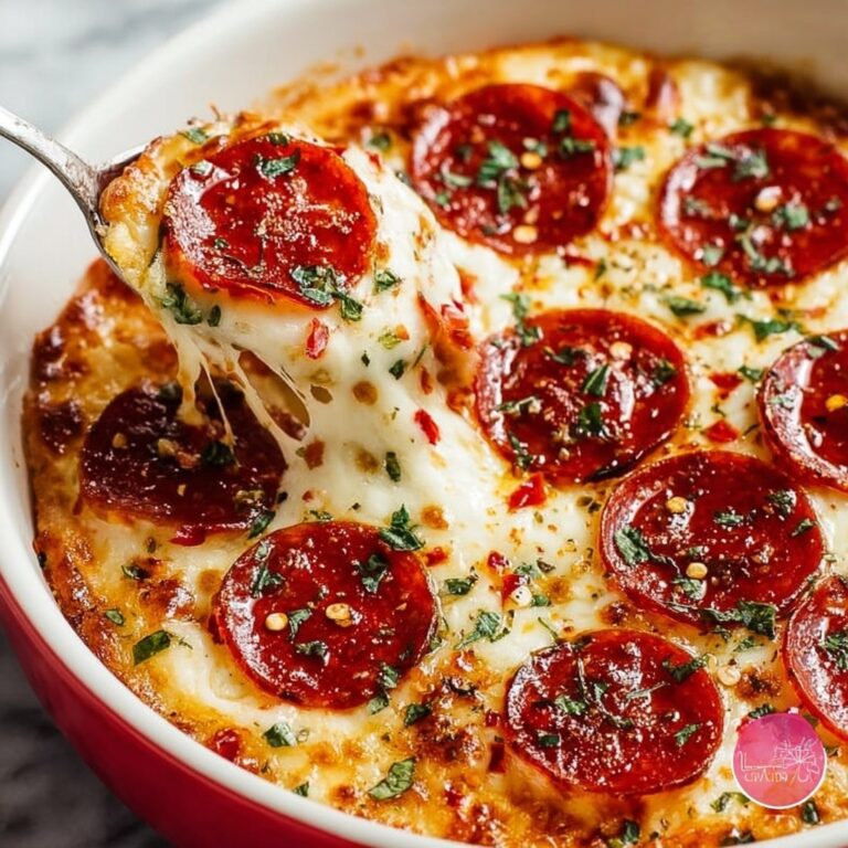 Creamy Pizza Dip with Pepperoni and Mozzarella Recipe