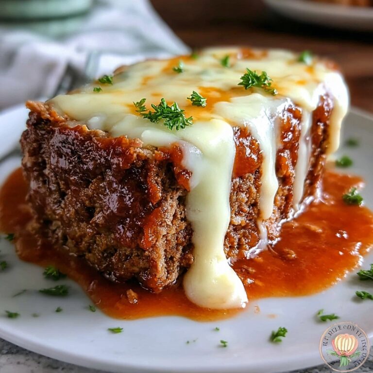 Mozzarella-Stuffed Meatloaf for Cozy Comfort Dinners Recipe