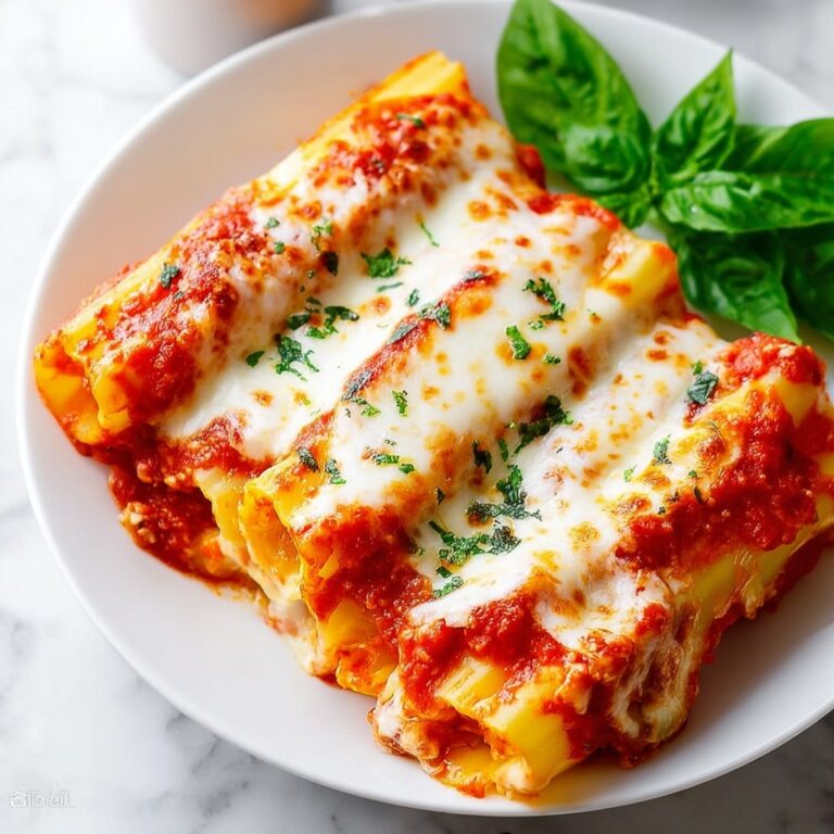 Ultimate Manicotti Parmesan Recipe