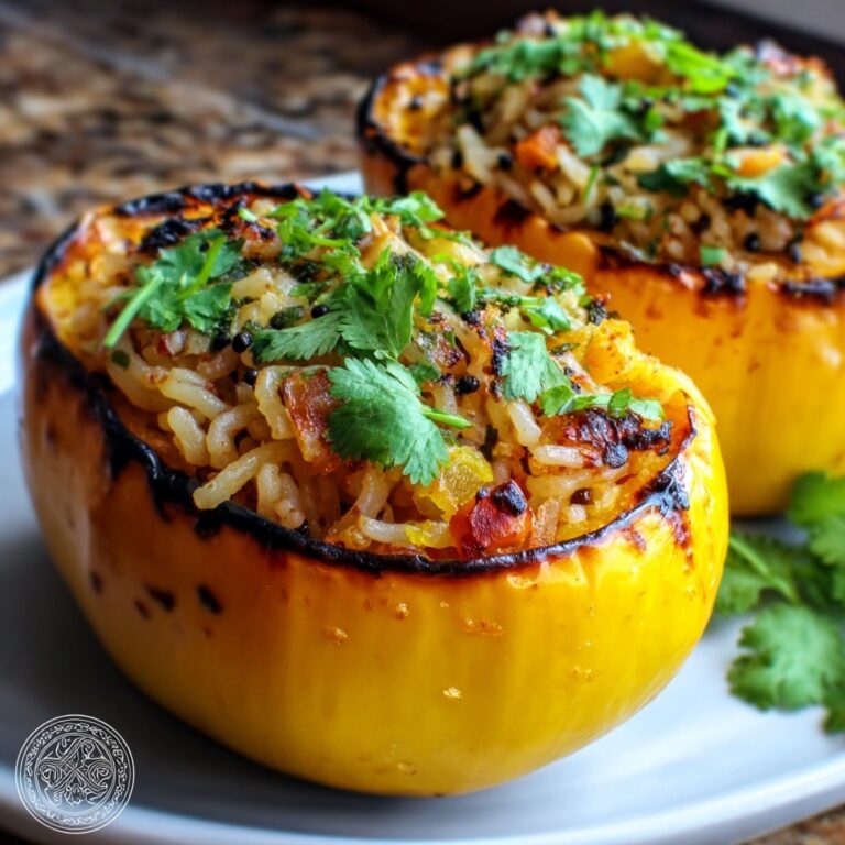 Hot Honey Chili Mac Stuffed Acorn Squash Recipe