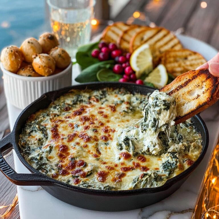 Cheesy Baked Spinach Artichoke Dip Recipe