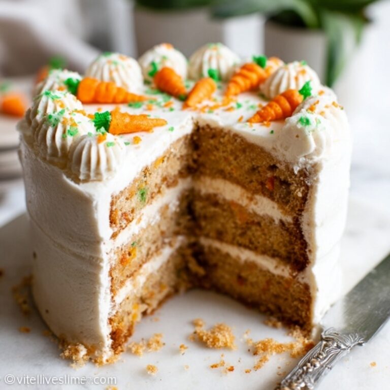 Moist Vegan Carrot Cake with Cream Cheese Frosting Recipe