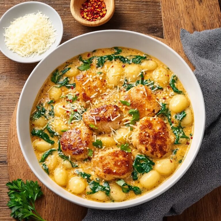 Best Garlic Chicken Gnocchi Skillet | One Pan Dinner Recipe
