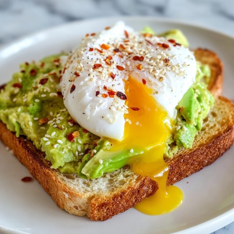 Creamy Avocado Toast with a Poached Egg for Protein Recipe