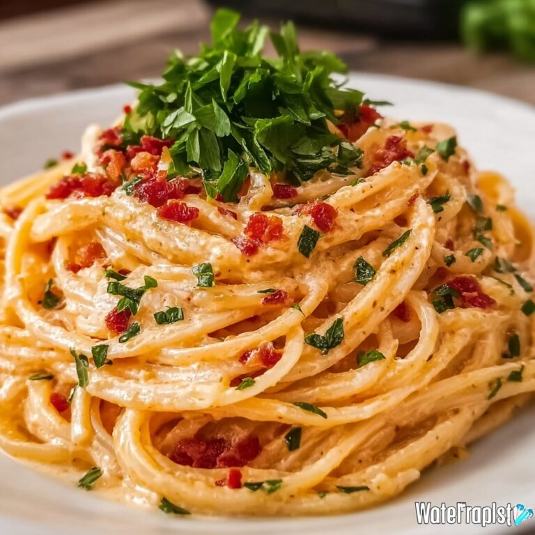 Creamy Pink Alfredo Pasta Recipe