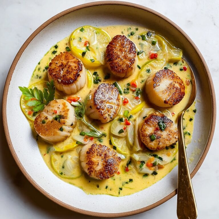 Savory Tuscan Butter Scallops in 25 Minutes Recipe