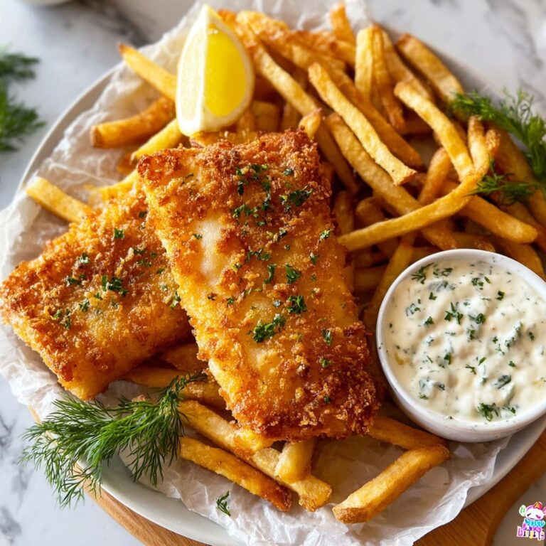 Crispy Beer Battered Fish and Chips (Pub-Style Recipe) Recipe