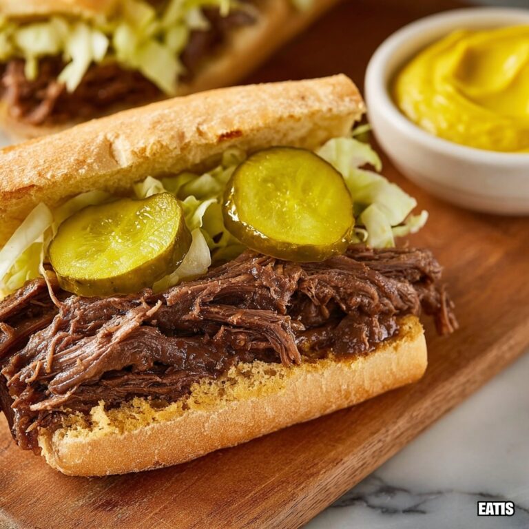 Slow Cooker Roast Beef Debris Po’ Boys Recipe