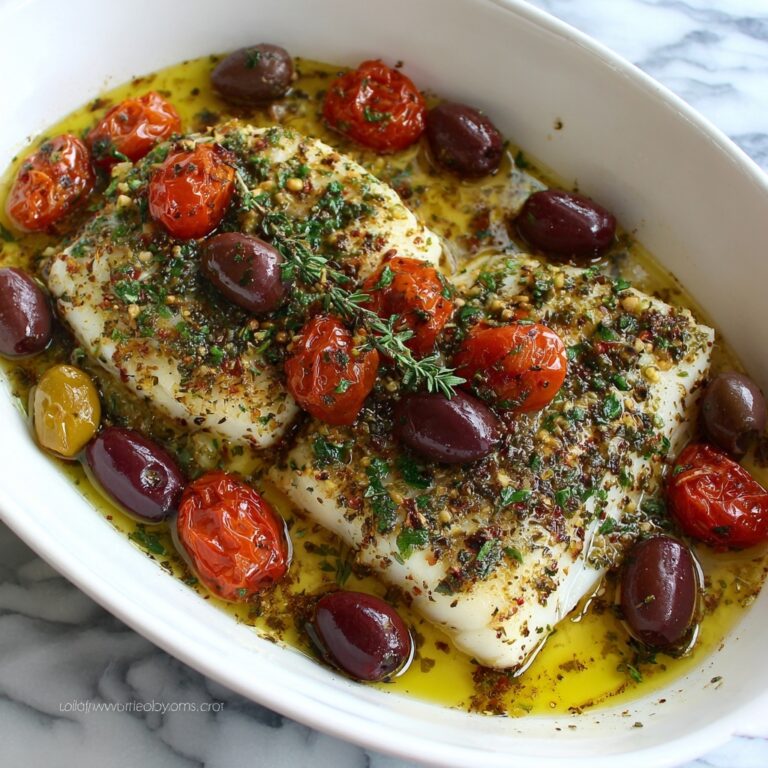 Easy Mediterranean Baked Mackerel Fish Recipe