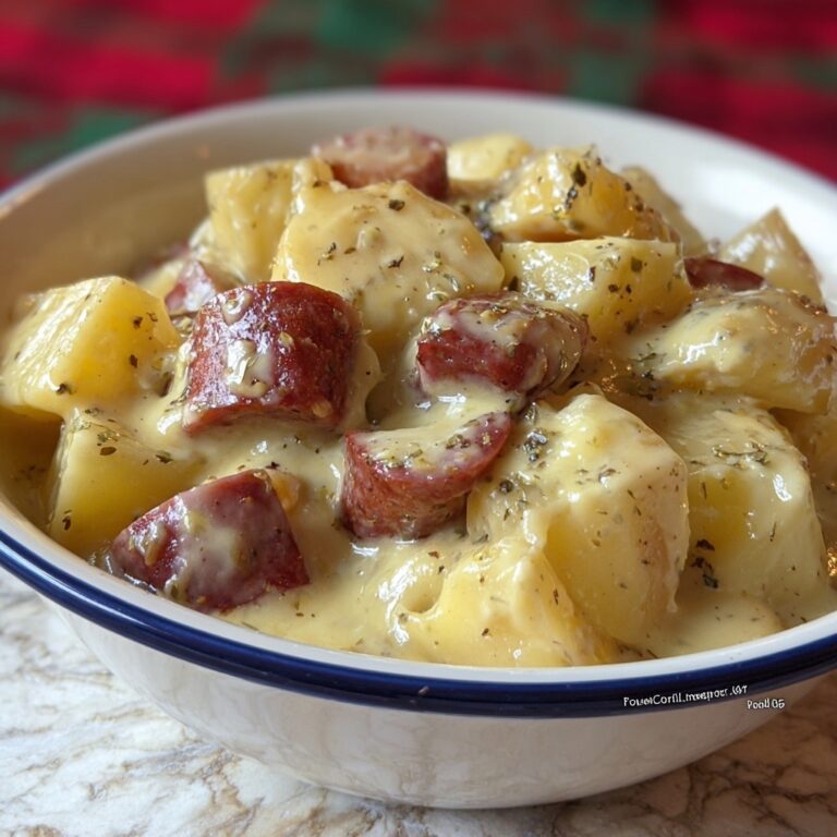 Kielbasa Sausage Cheesy Potato Casserole Recipe