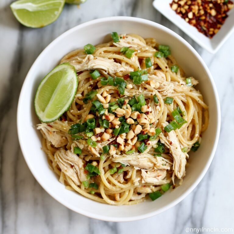 Creamy Coconut Peanut Noodles Recipe