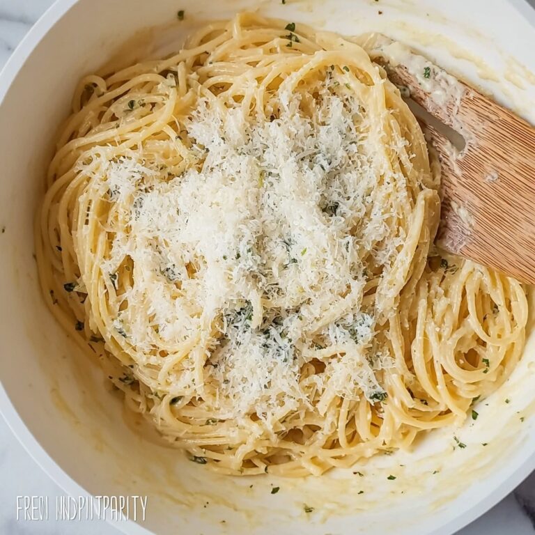 Lemon Garlic Spaghetti with Parmesan Recipe