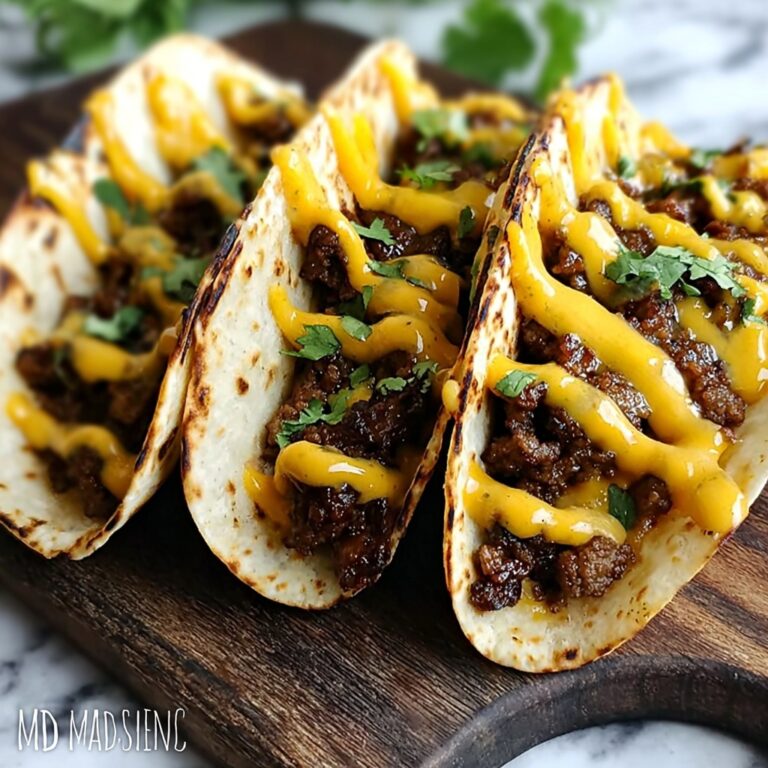 Garlic Butter Honey BBQ Beef Tacos Recipe