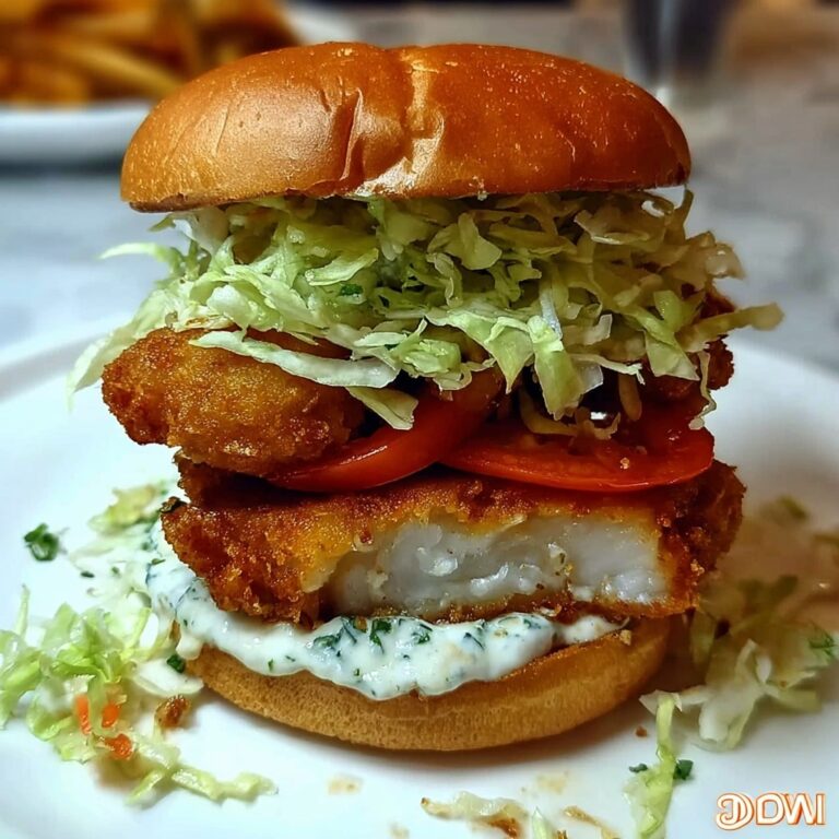 Fried Fish Burger Bliss: 5 Steps to Crispy Perfection Recipe