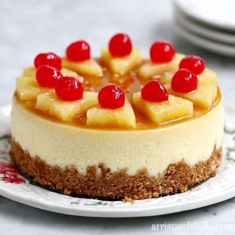 Pineapple Upside-Down Cheesecake Recipe
