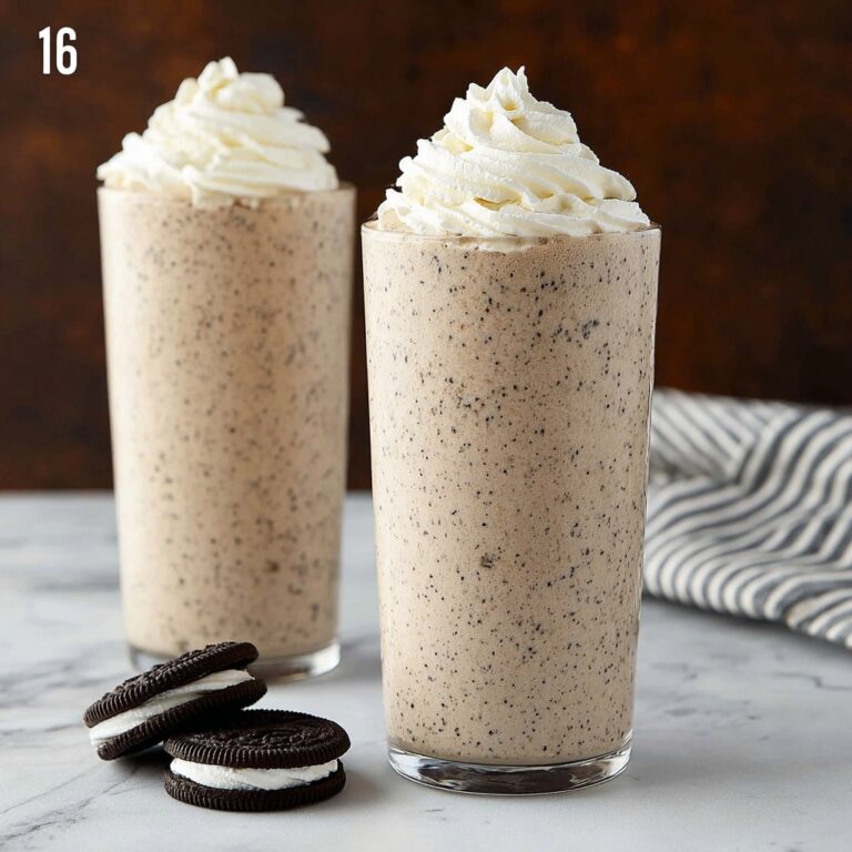 Skinny Oreo Chocolate Milkshakes Recipe
