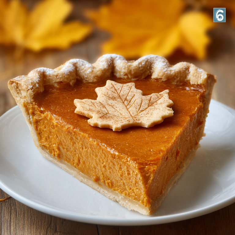 Easy Pumpkin Pie from Scratch with Flaky Crust Recipe