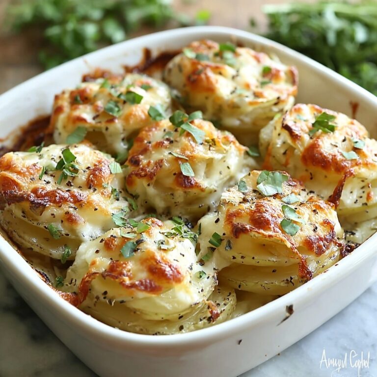 Cheesy Garlic Herb Roasted Potatoes Recipe