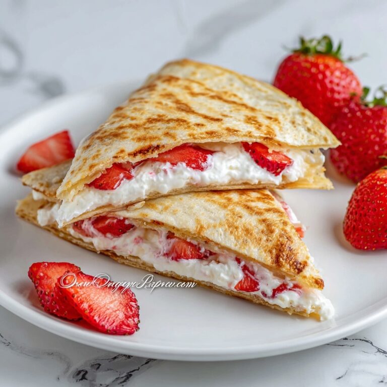 Decadent Strawberry Cheesecake Quesadillas Recipe