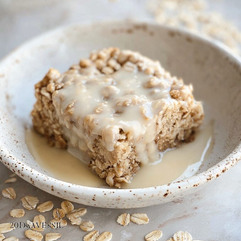 Healthy Sticky Cinnamon Roll Baked Oatmeal Recipe