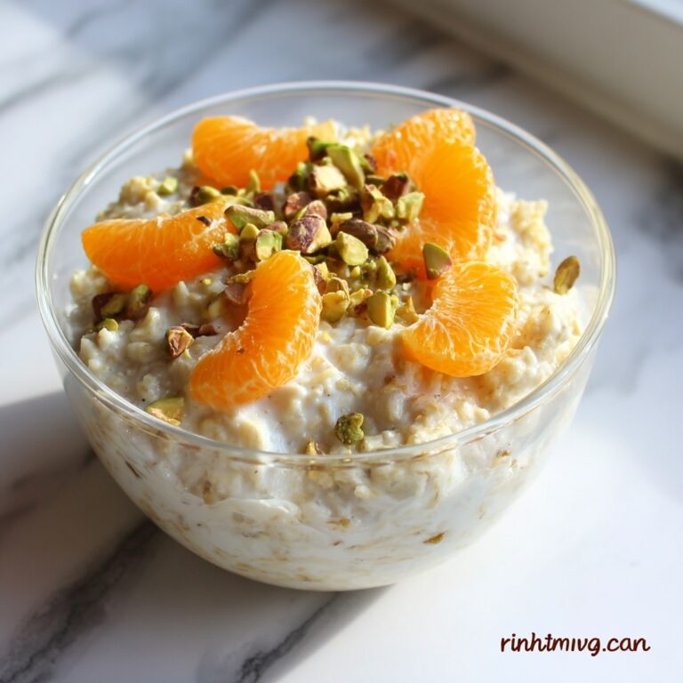 Pistachio Orange Blossom Overnight Oats for a Flavor Boost Recipe