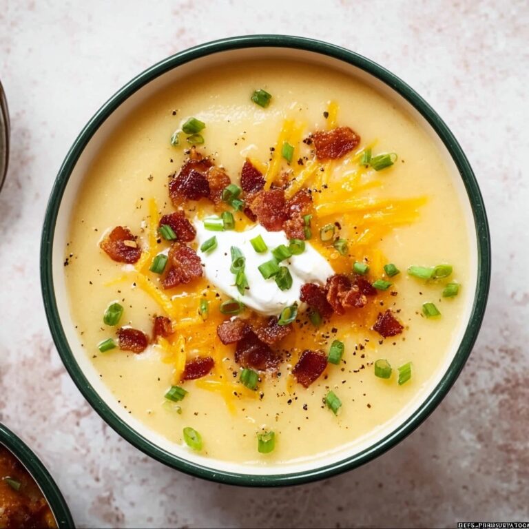 Creamy Cheddar Bacon Potato Soup Recipe
