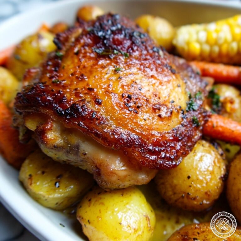 Slow Cooker Chicken Thighs with Vegetables and Herbs Recipe