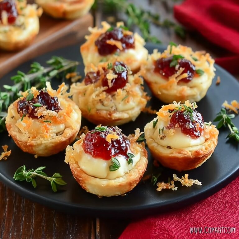 Cranberry Brie Bites Recipe