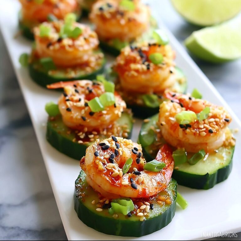 Spicy Shrimp Cucumber Sushi Boats Recipe