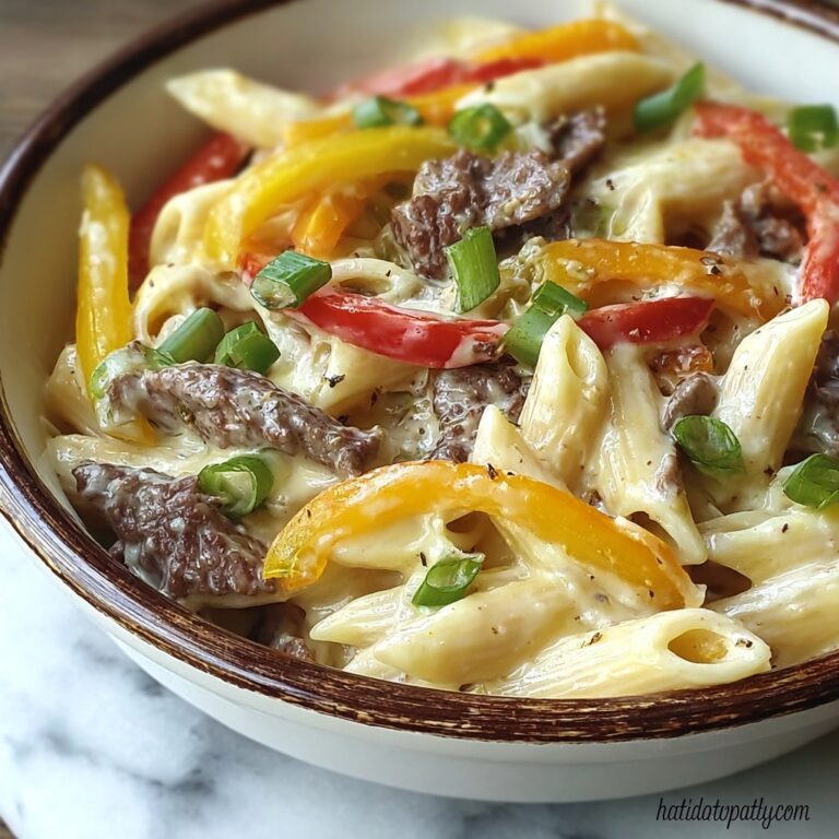 Philly Cheesesteak Pasta Recipe