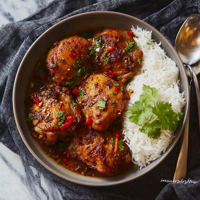Homemade Braised Lemongrass-Chili Chicken Recipe