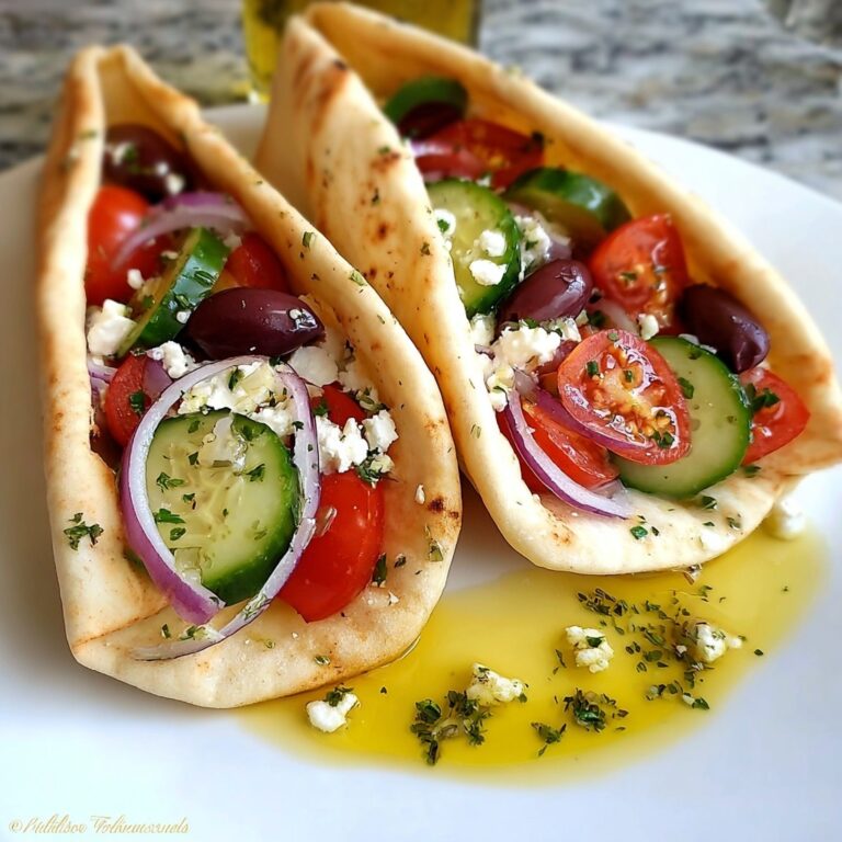 Greek Salad Pita Pockets: 5 Fresh Flavors to Savor Recipe