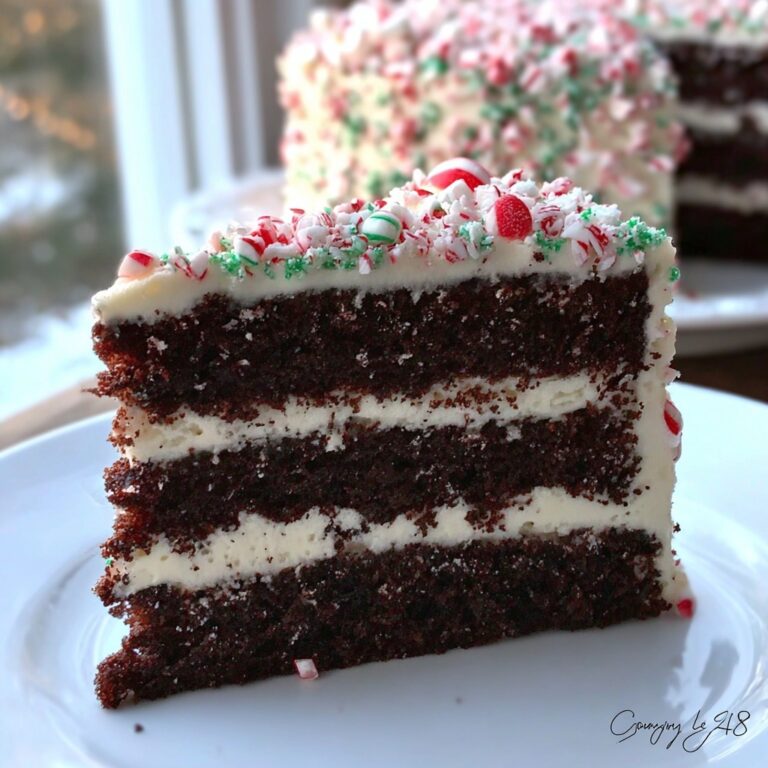 Peppermint Mocha Christmas Cake Recipe