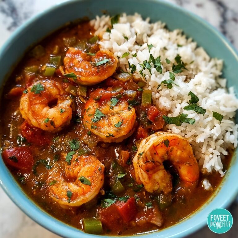 Shrimp Creole with Spiced Tomato Sauce and Fluffy Rice Recipe
