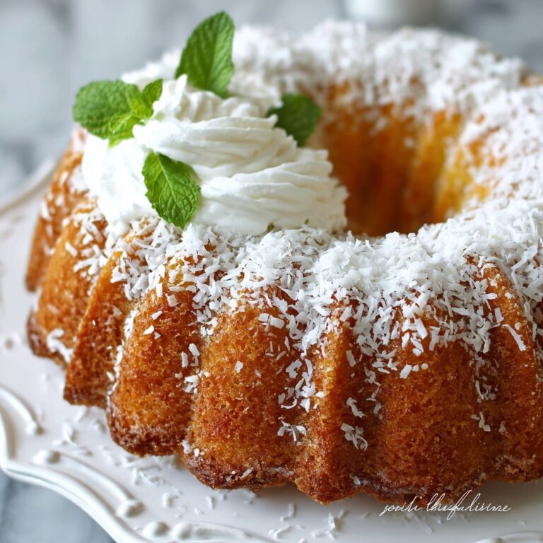 Coconut Cream Cheese Pound Cake Recipe