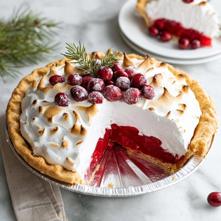 Vegan Cranberry Meringue Pie Recipe