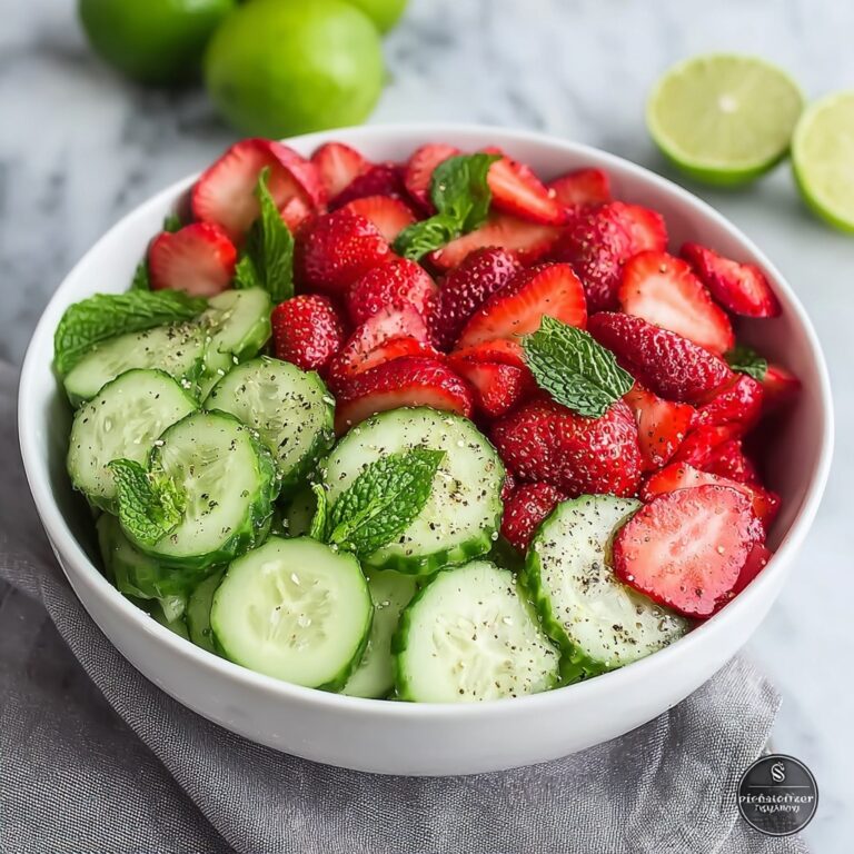 Cucumber Strawberry Salad Recipe